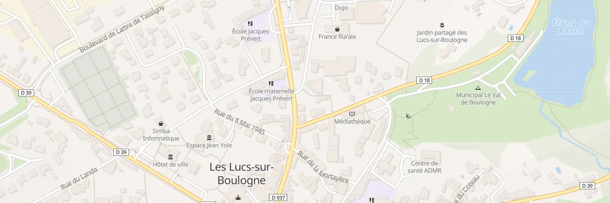 Plan du 2 Rue des vignes gates aux Lucs-sur-Boulogne