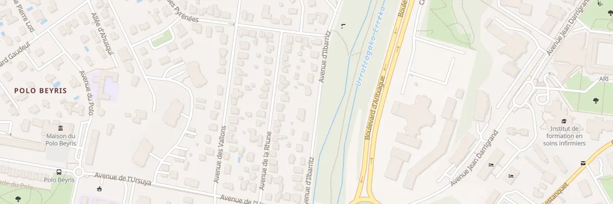 Plan du 10 Av d’Ilbarritz à Bayonne