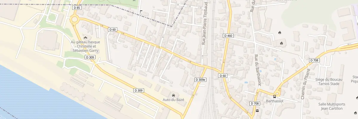 Plan du 11 Rue Maurice Perse à Boucau