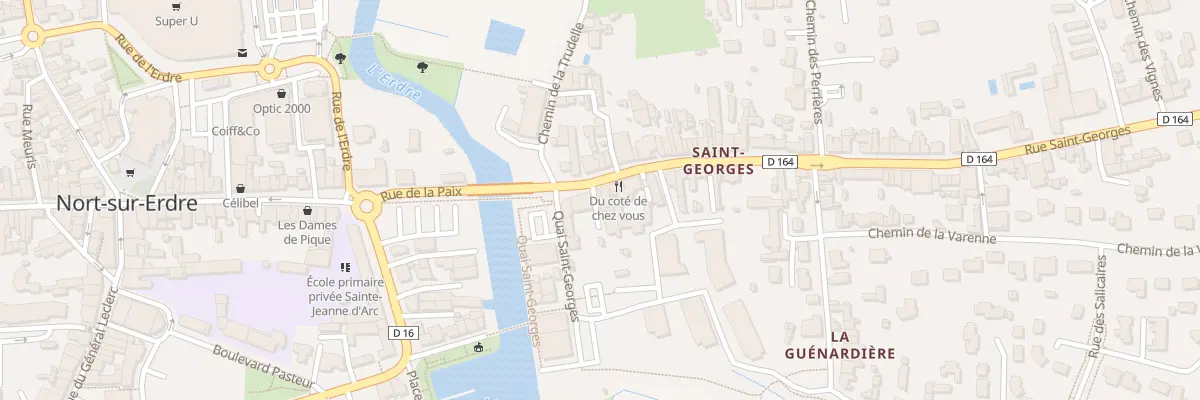 Plan du 10 Rue Saint Georges à Nort-sur-Erdre