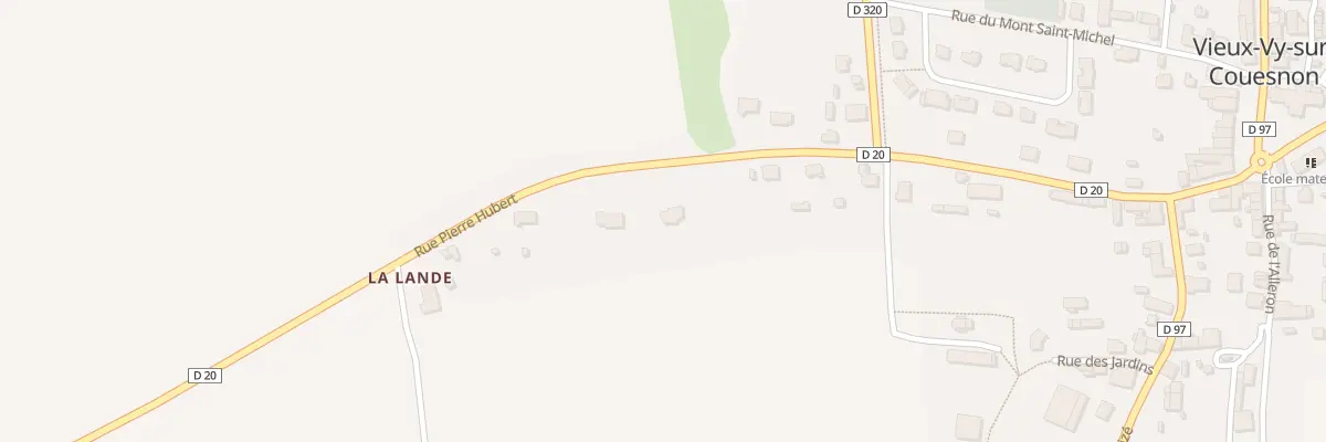 Plan du 35 Rue Pierre Hubert à Vieux-Vy-sur-Couesnon