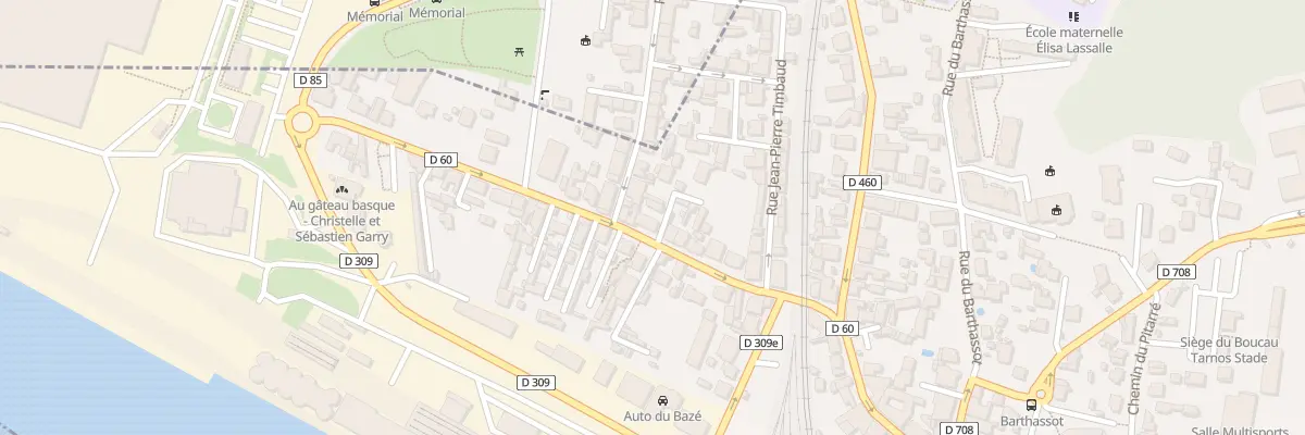 Plan du 14 Rue Maurice Perse à Boucau