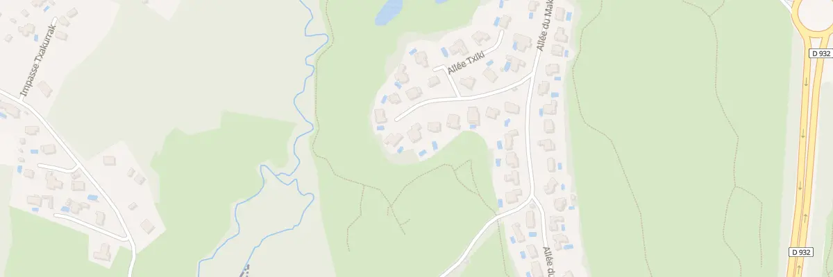 Plan du 175 All du Coteau à Bassussarry