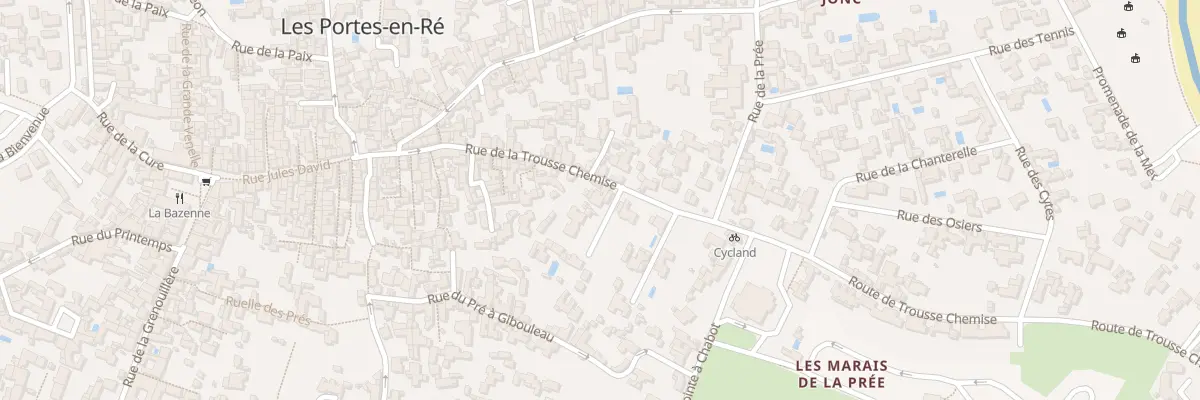 Plan du 30 Rue de Trousse Chemise aux Portes-en-Ré