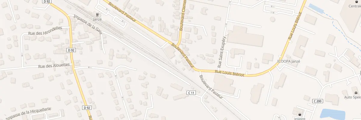 Plan du 14 Bd Pasteur à Janzé