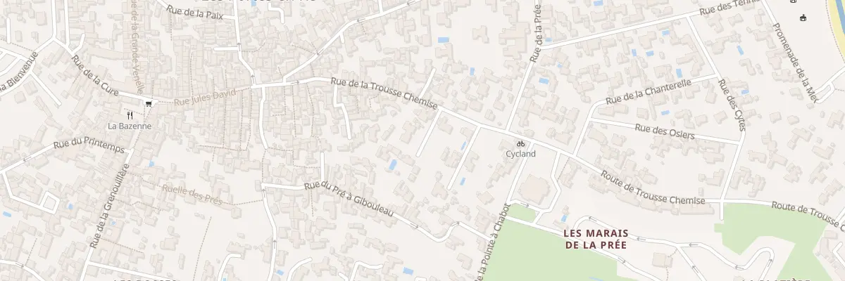 Plan du 32 Rue de Trousse Chemise aux Portes-en-Ré
