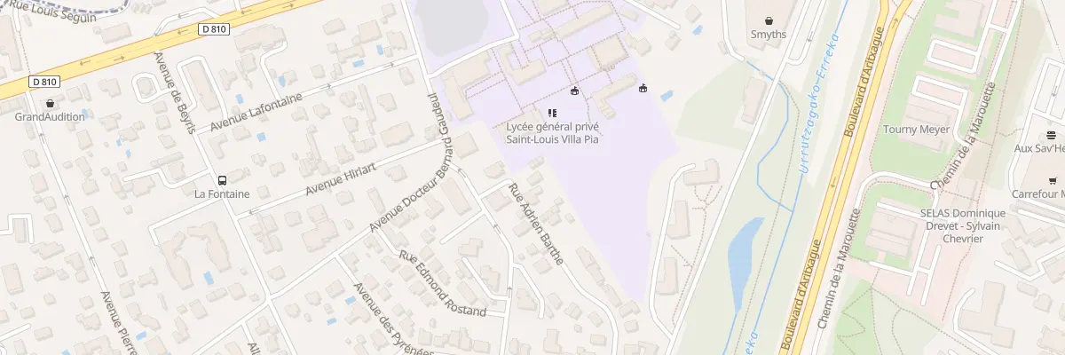 Plan du 3 Rue Adrien Barthe à Bayonne