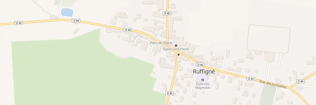 Plan du 5 Pl de l’Eglise à Ruffigné