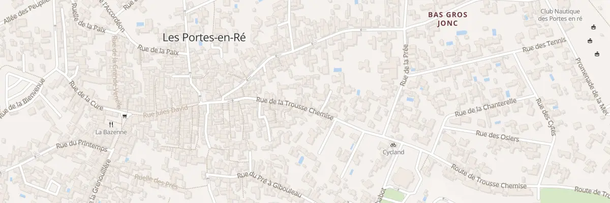 Plan du 33B Rue de Trousse Chemise aux Portes-en-Ré