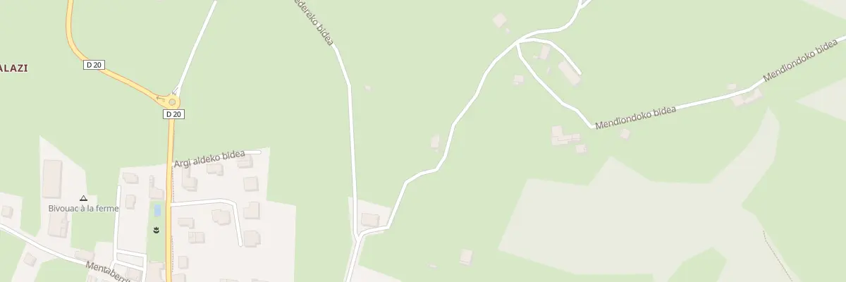 Plan du 357 Mendiondoko bidea à Ainhoa