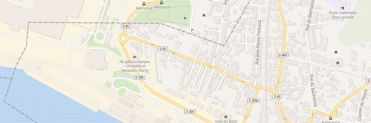 Plan du 27 Rue Maurice Perse à Boucau