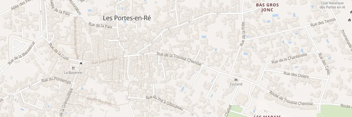 Plan du 16 Rue de Trousse Chemise aux Portes-en-Ré