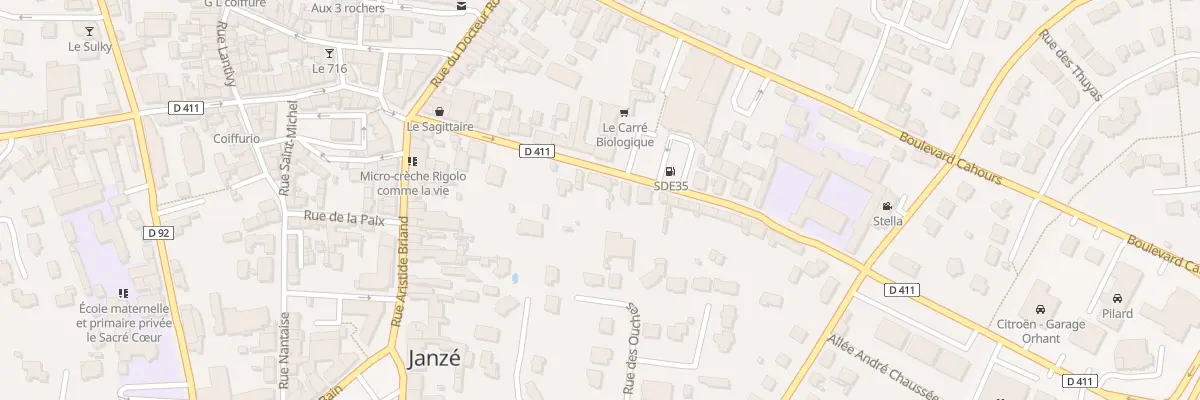 Plan du 12 Rue Paul Painlevé à Janzé