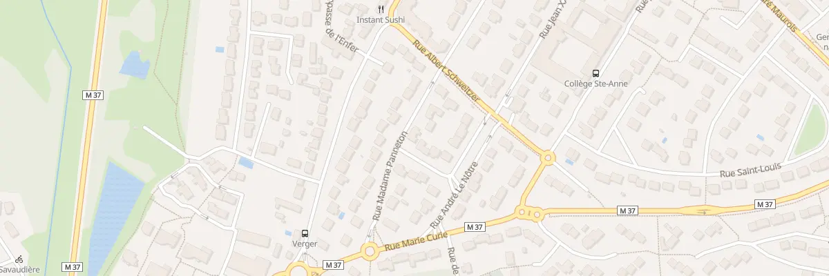 Plan du 5 Rue Madame Panneton à Carquefou