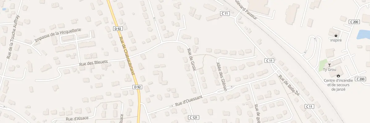 Plan du 6 Rue de Groix à Janzé