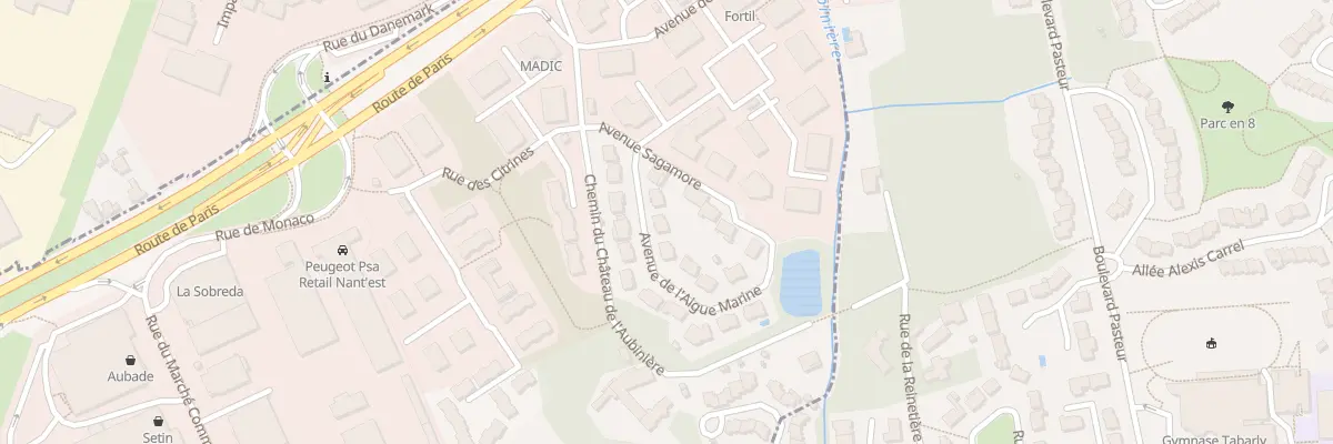 Plan du 5 Av de l’Aigue Marine à Nantes