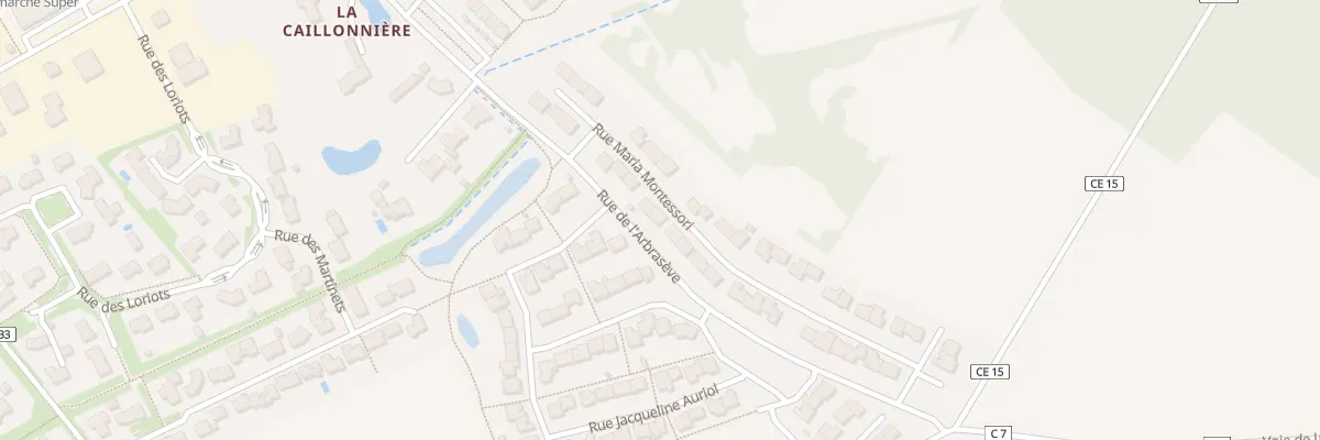 Plan du 16 Rue Maria Montessori à Rocheservière