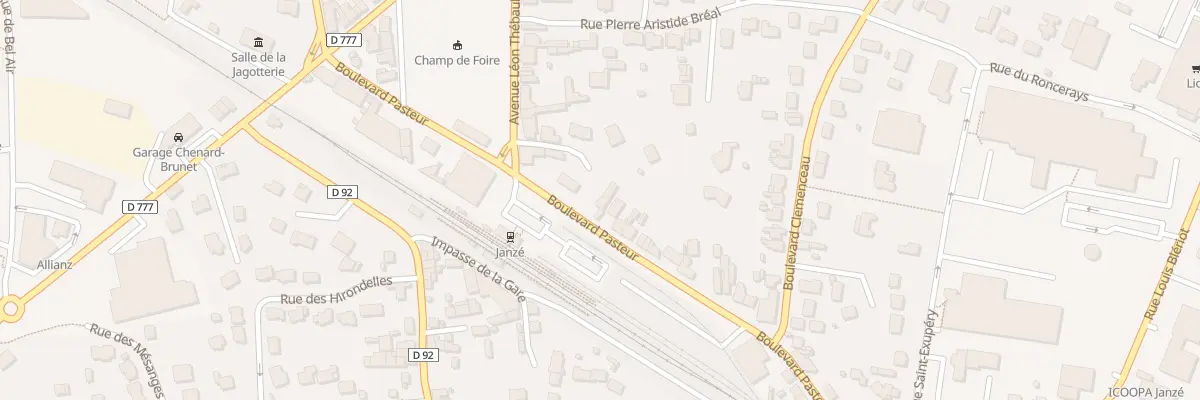 Plan du 3 Bd Pasteur à Janzé