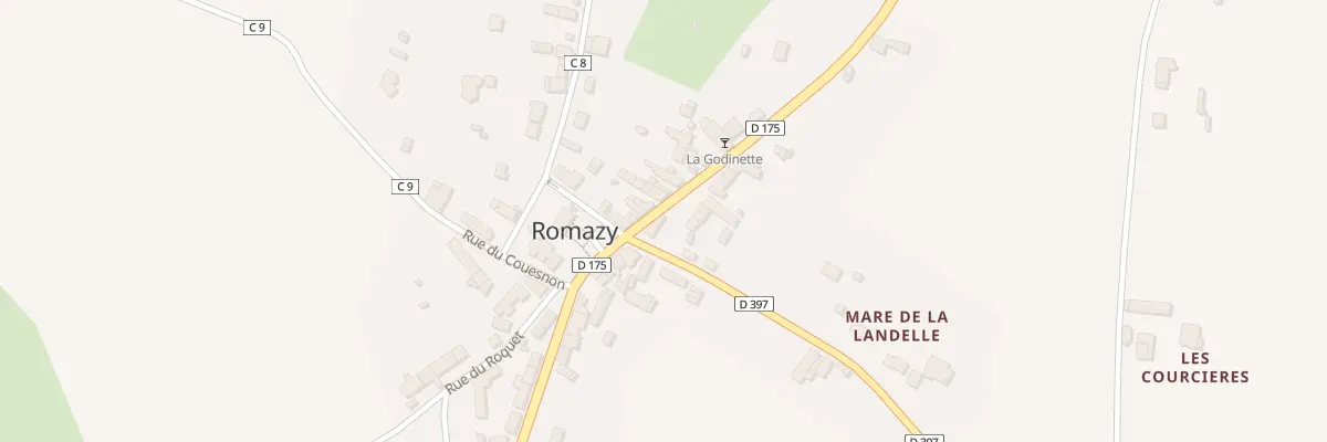 Plan du 5002 Rue du Mont-Saint-Michel à Romazy
