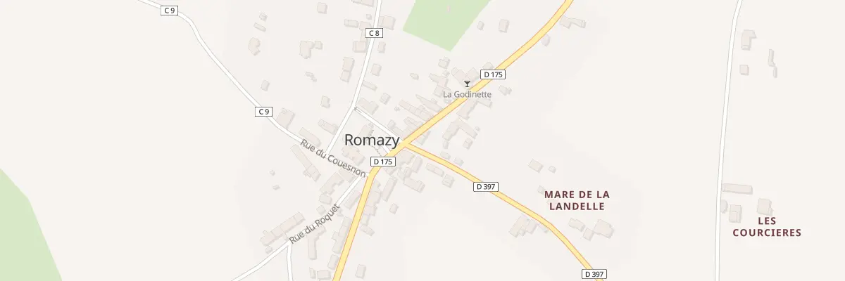 Plan du 2 Rue du Mont-Saint-Michel à Romazy