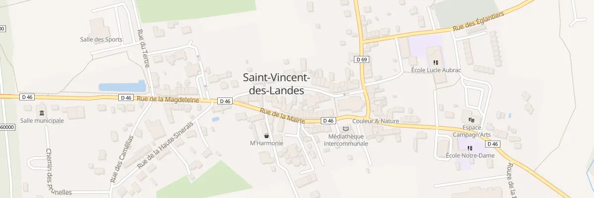 Plan du 14 Rue de la Mairie à Saint-Vincent-des-Landes