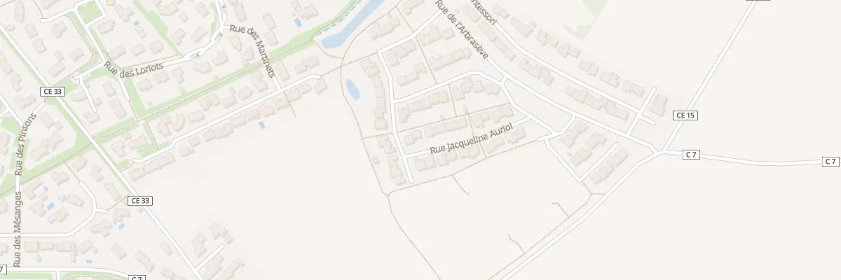Plan du 3 Rue Jacqueline Auriol à Rocheservière