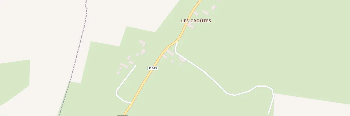 Plan du 5005 Les Croutes à Chanteloup