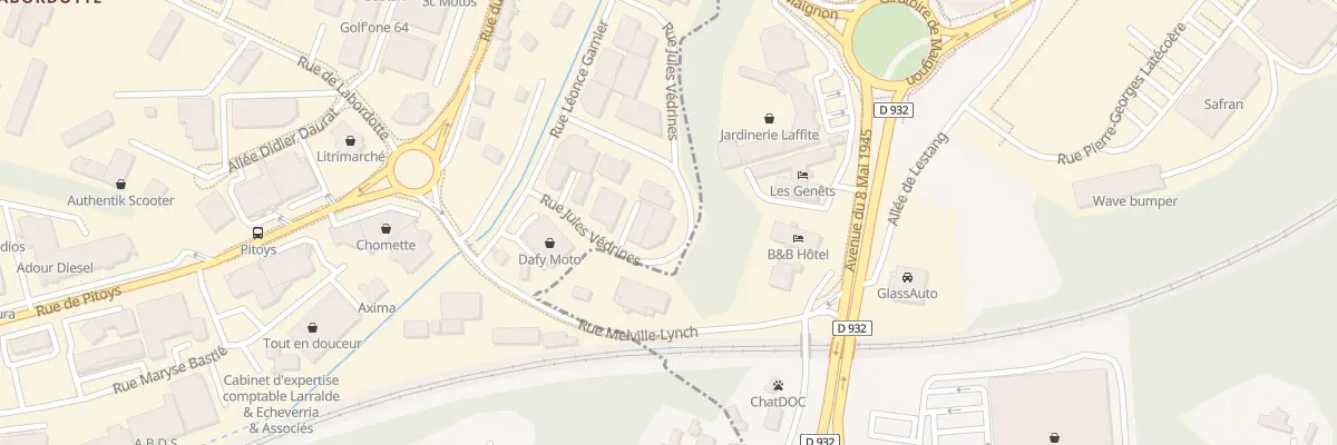 Plan du 7 Rue Jules Védrines à Anglet