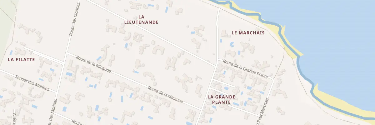 Plan du 1 Rte de la Lieutenande aux Portes-en-Ré