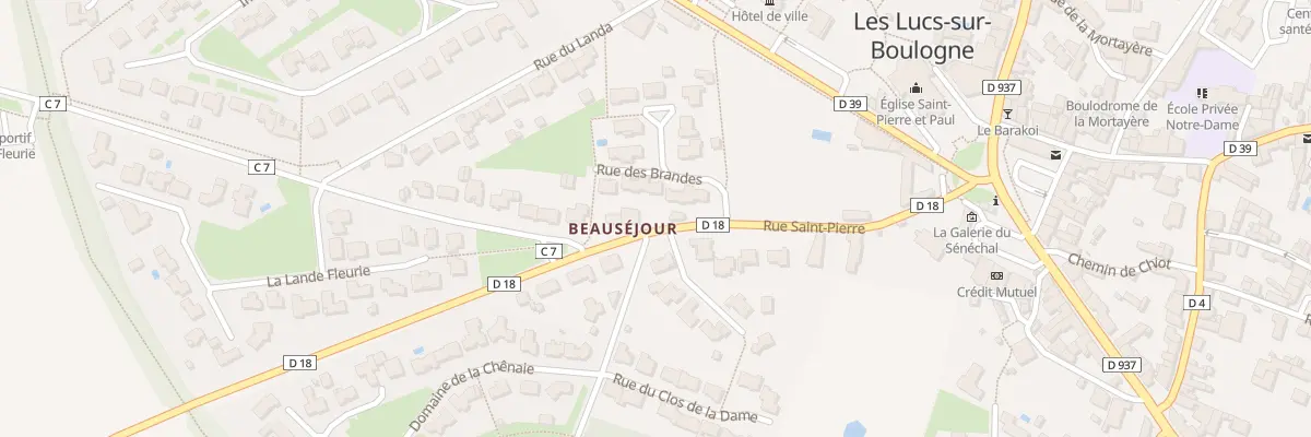 Plan du 252 Rue saint-pierre aux Lucs-sur-Boulogne