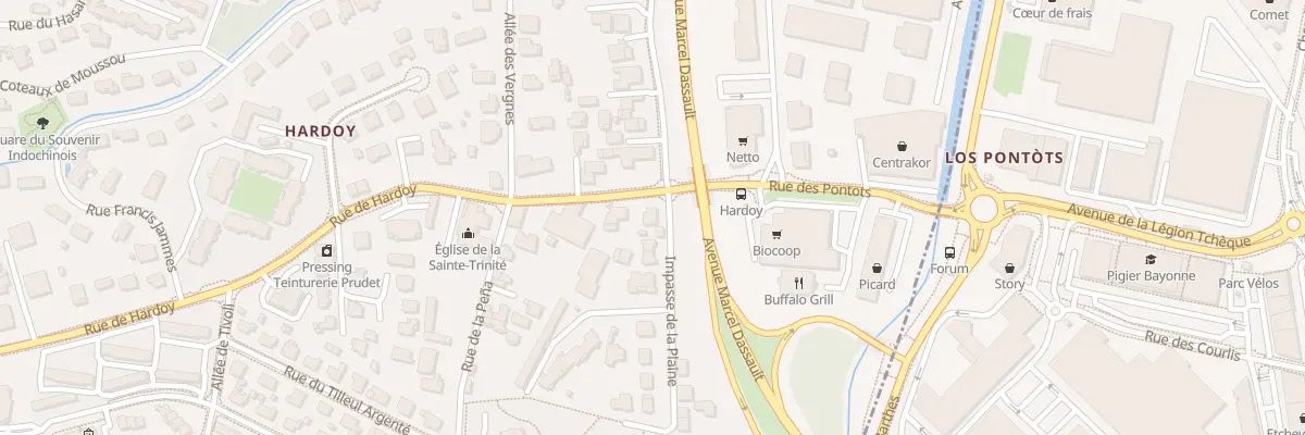 Plan du 100 Rue de Hardoy à Anglet