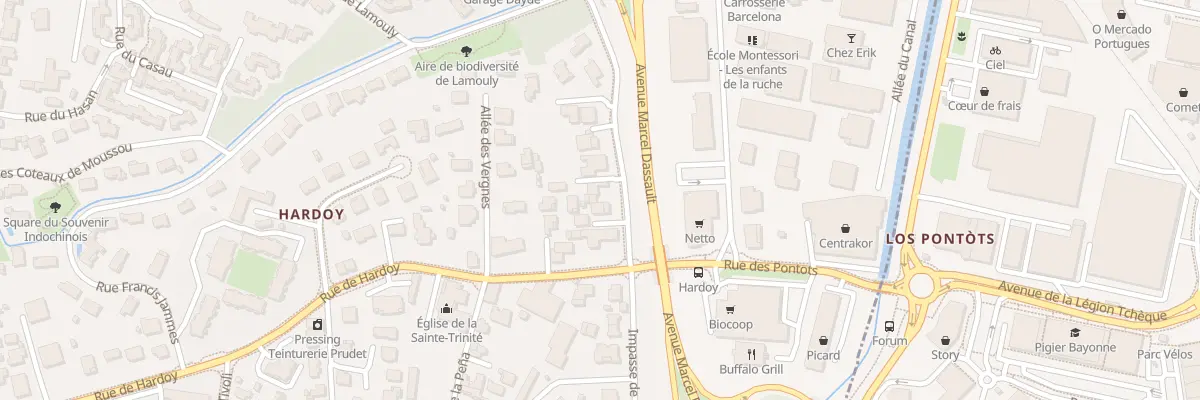 Plan du 98 Rue de Lamouly à Anglet