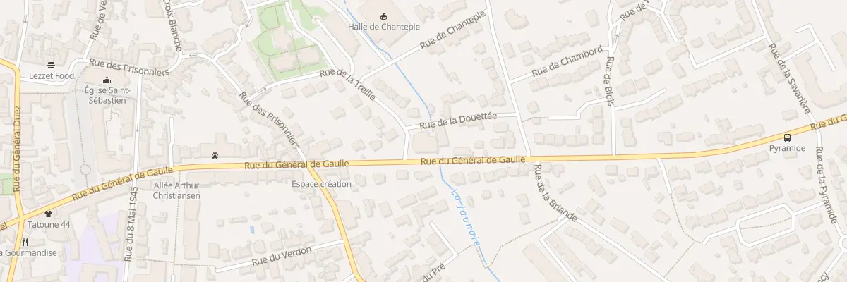 Plan du 43 Rue du Général De Gaulle à Saint-Sébastien-sur-Loire