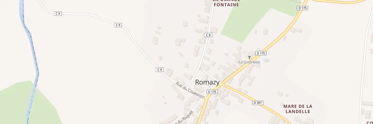 Plan du 3 Rue de la Grande Fontaine à Romazy