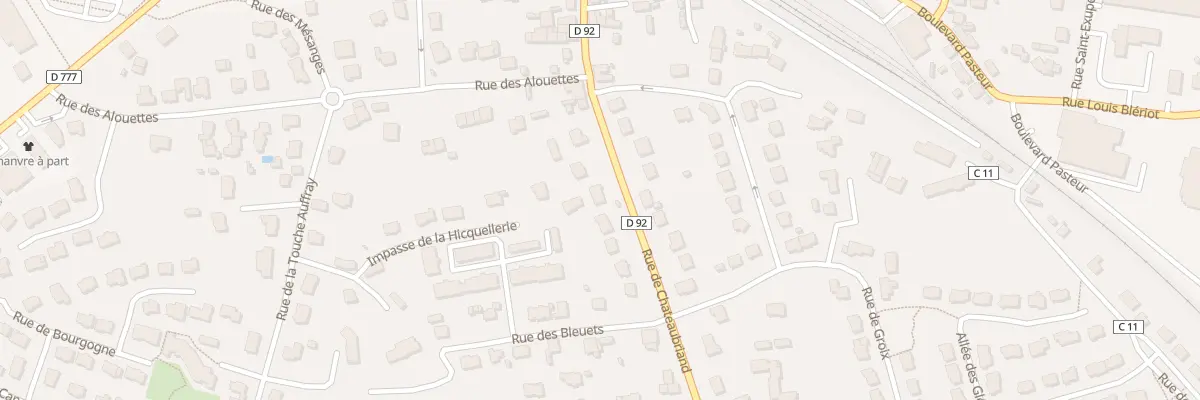 Plan du 38B Rue Fra. Rene de Chateaubriand à Janzé