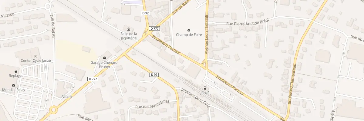 Plan du 10 Bd Pasteur à Janzé