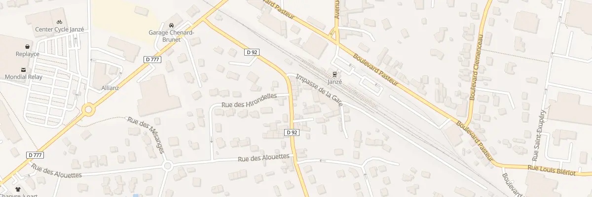 Plan du 9 Rue Fra. Rene de Chateaubriand à Janzé