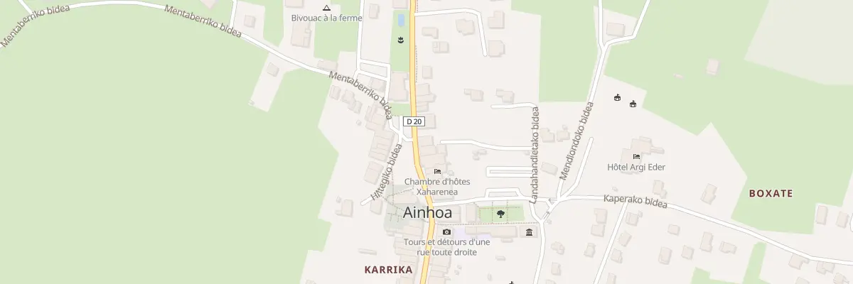 Plan du 279 Karrika nagusia à Ainhoa