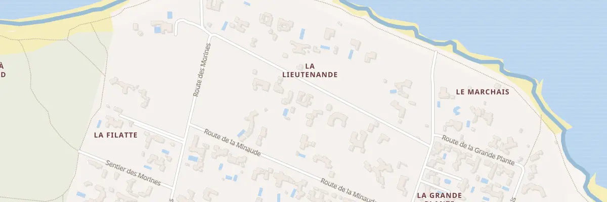 Plan du 9 Rte de la Lieutenande aux Portes-en-Ré