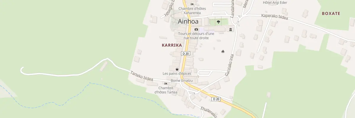 Plan du 482 Karrika nagusia à Ainhoa
