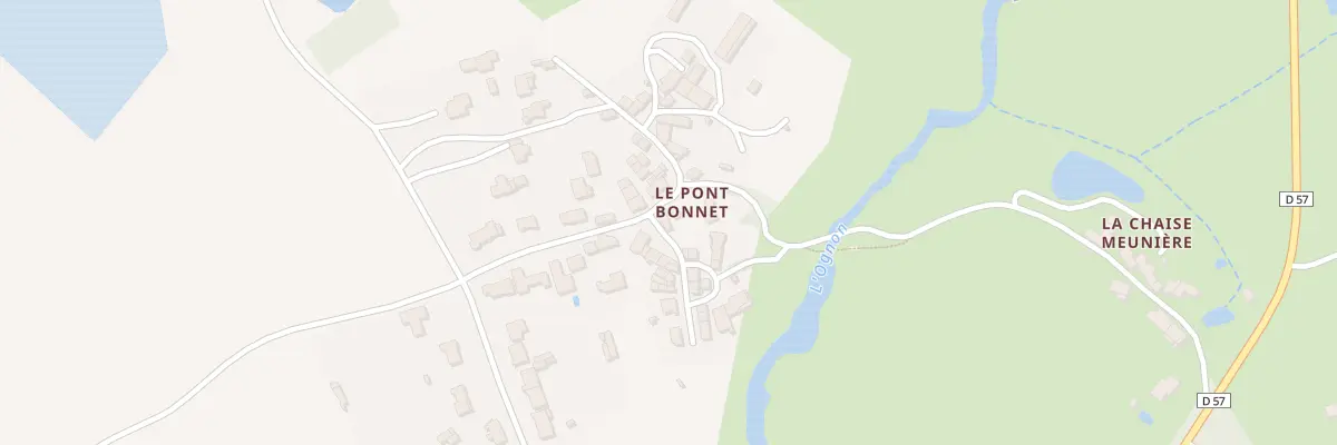 Plan du 45 Le Pont Bonnet à Montbert