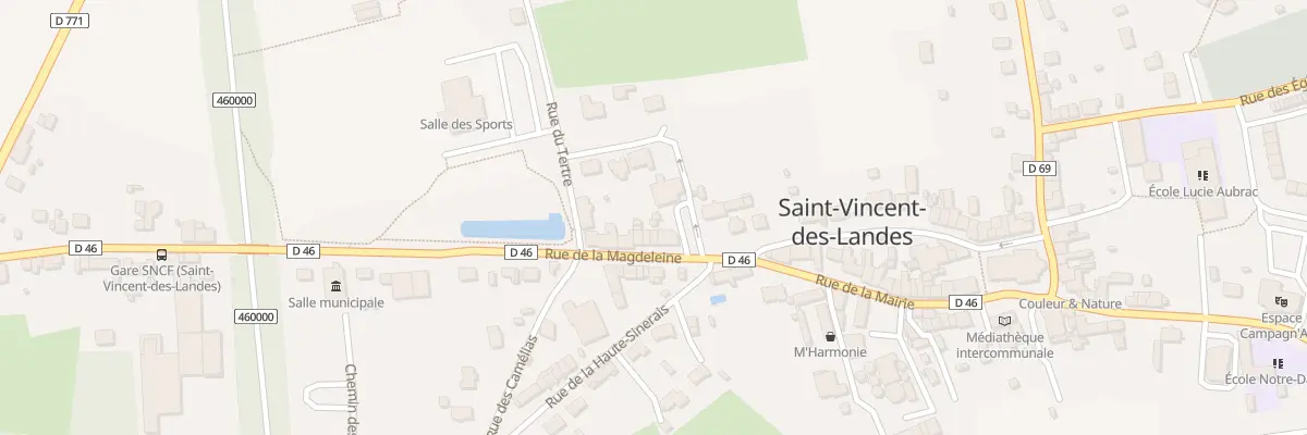 Plan du 6 Rue de la Magdeleine à Saint-Vincent-des-Landes