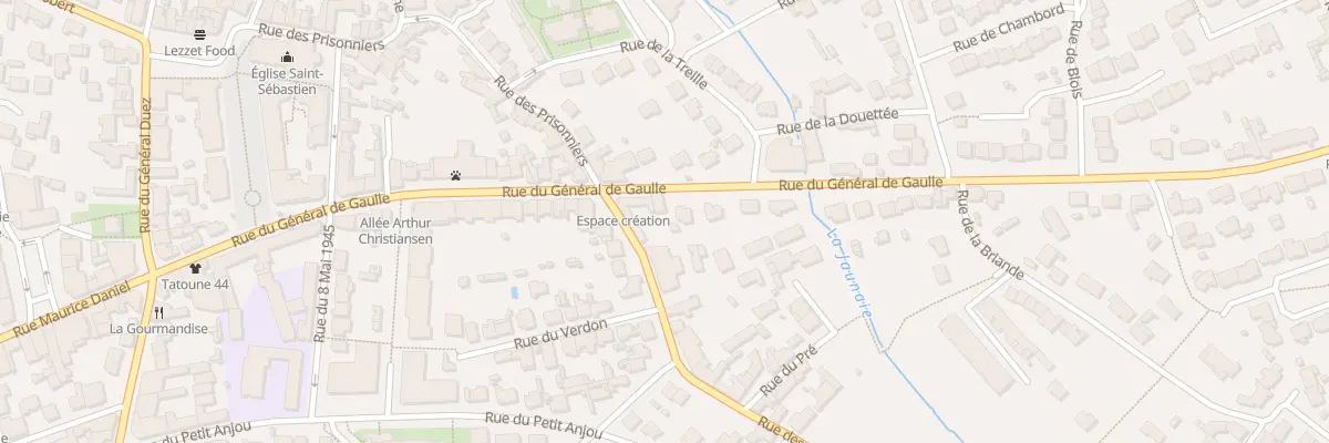 Plan du 38 Rue du Général De Gaulle à Saint-Sébastien-sur-Loire