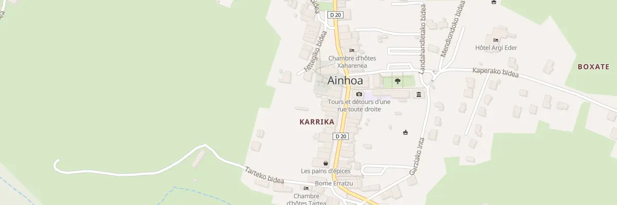 Plan du 414 Karrika nagusia à Ainhoa