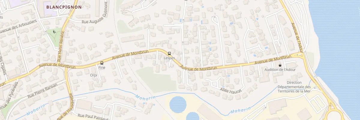 Plan du 14 Av de Montbrun à Anglet