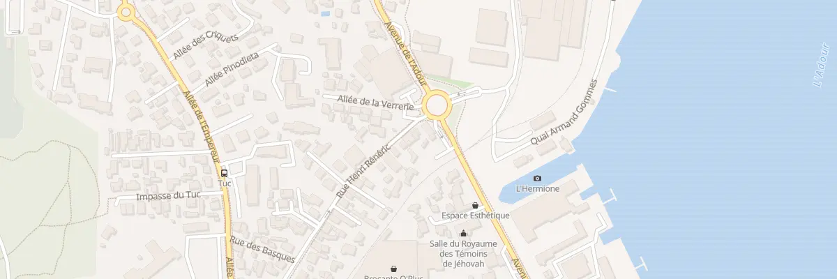 Plan du 1 Rue Henri Rénéric à Anglet