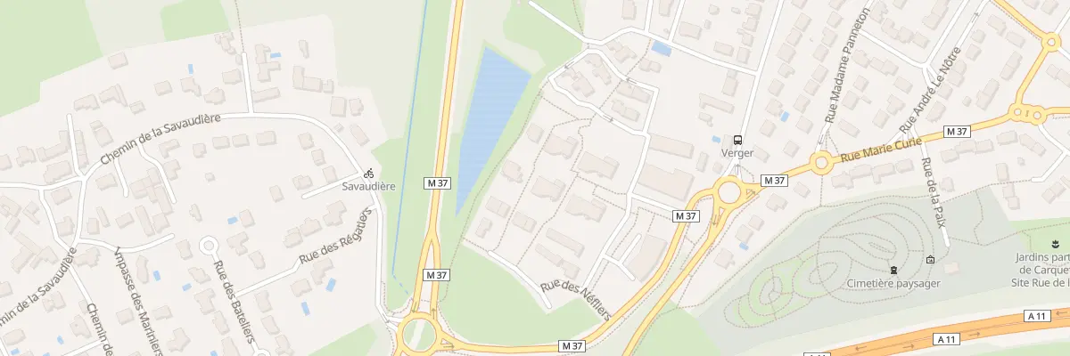 Plan du 10 Rue des Merisiers à Carquefou