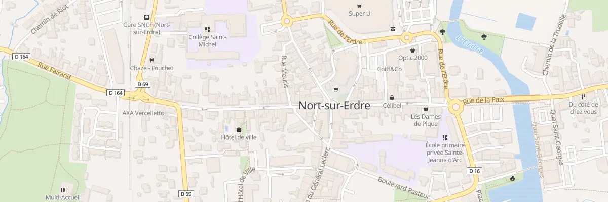 Plan du 5 Rue aristide briand à Nort-sur-Erdre