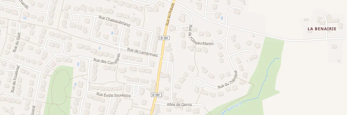 Plan du 58 Rue au Prevot à Châteaugiron