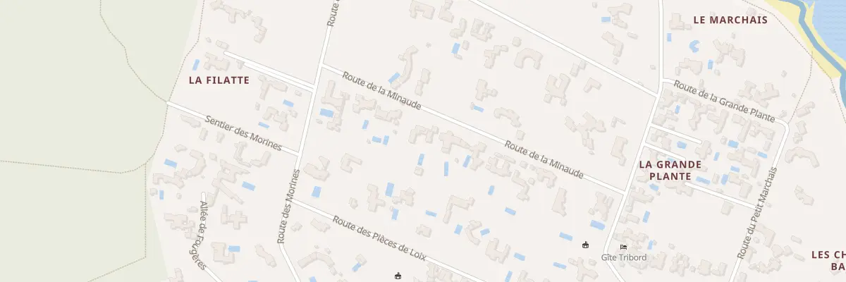 Plan du 18 Rte de la Minaude aux Portes-en-Ré